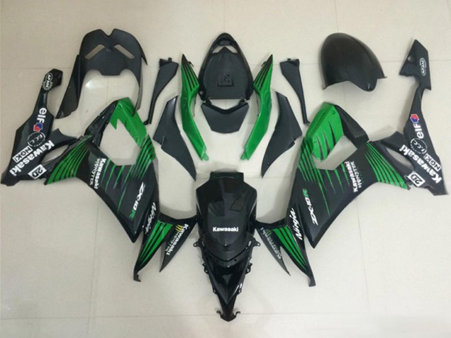 Compra Carenados Moto Kawasaki ZX10R 2008-2010 - Negro Mate Verde