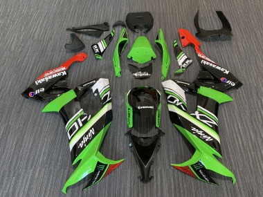 Compra Carenados Moto Kawasaki ZX10R 2008-2010 - Verde Blanco Rojo Negro Elf Monstruo Energy