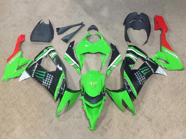 Compra Carenados Moto Kawasaki ZX10R 2008-2010 - Verde Blanco Negro Rojo Monstruo