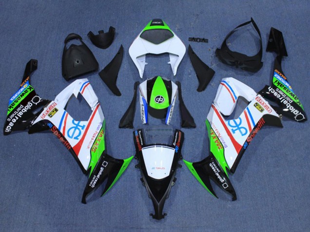 Compra Carenados Moto Kawasaki ZX10R 2008-2010 - Blanco Fluorescent Verde Rojo Negro
