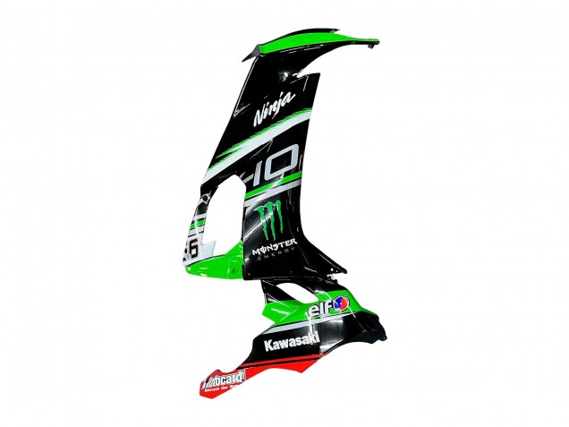 Compra Carenados Moto Kawasaki ZX10R 2008-2010 - Verde Blanco Rojo Negro Monstruo Elf 66