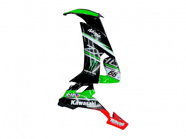 Compra Carenados Moto Kawasaki ZX10R 2008-2010 - Verde Blanco Rojo Negro Monstruo Elf 66