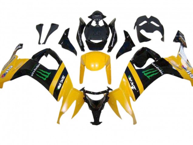 Compra Carenados Moto Kawasaki ZX10R 2008-2010 - Amarillo Negro Verde Monstruo