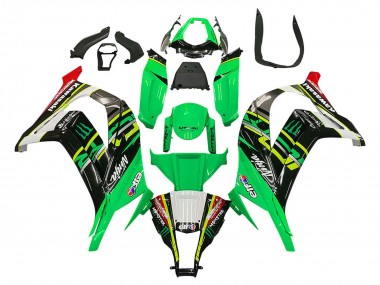 Compra Carenados Moto Kawasaki ZX10R 2011-2015 - Verde Amarillo Negro Blanco Elf Monstruo