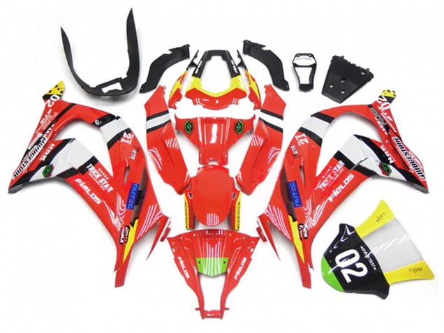 Compra Carenados Moto Kawasaki ZX10R 2011-2015 - Rojo Amarillo Blanco Negro Verde Azul Trick Star 02