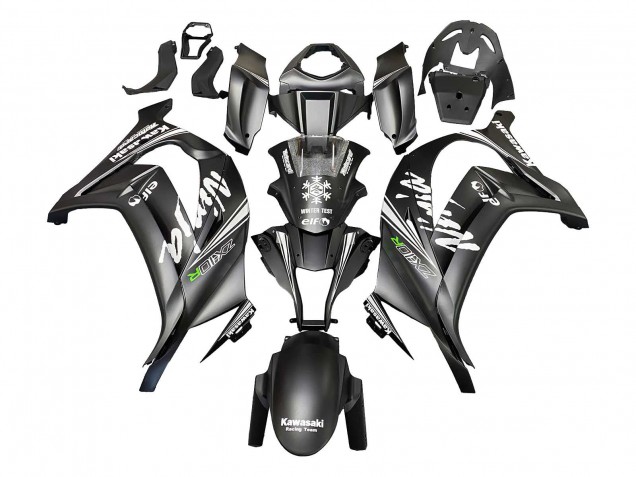 Compra Carenados Moto Kawasaki ZX10R 2011-2015 - Negro Mate Verde Elf