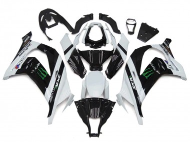 Compra Carenados Moto Kawasaki ZX10R 2011-2015 - Blanco Negro Brillante Verde Monstruo