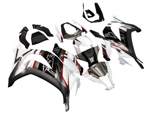 Compra Carenados Moto Kawasaki ZX10R 2011-2015 - Blanco Negro Brillante Negro Mate Rojo