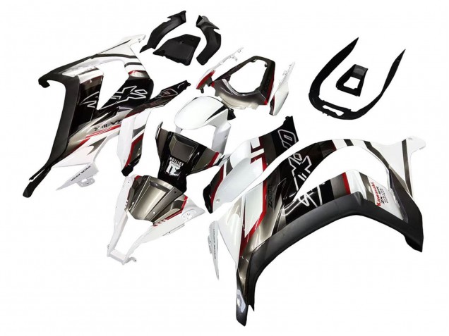 Compra Carenados Moto Kawasaki ZX10R 2011-2015 - Blanco Negro Brillante Negro Mate Rojo