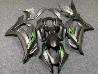 Compra Carenados Moto Kawasaki ZX10R 2016-2020 - Negro Mate Verde Honeycomb