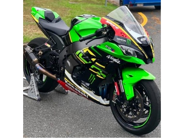 Compra Carenados Moto Kawasaki ZX10R 2016-2020 - Verde Amarillo Rojo Negro Elf Monstruo