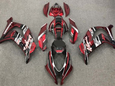Compra Carenados Moto Kawasaki ZX10R 2016-2020 - Rojo Granate Blanco Negro Brillante