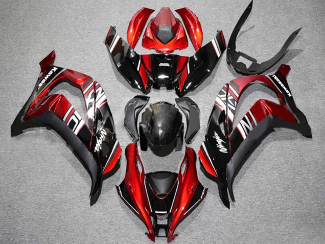 Compra Carenado Moto Kawasaki ZX10R 2016-2020 - Rojo Negro Brillante Blanco