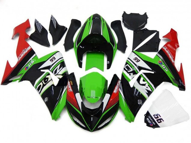 Compra Carenados Moto Kawasaki ZX10R 2006-2007 - Verde Blanco Rojo Negro 66
