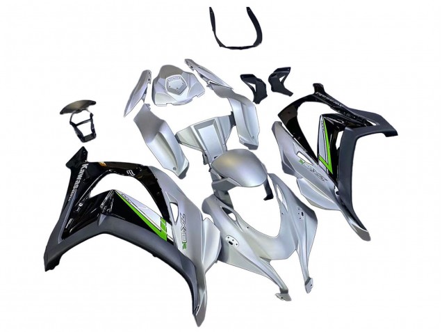Compra Carenado Moto Kawasaki ZX10R 2016-2020 - Plata Verde Negro