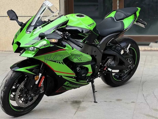 Compra Carenados Moto Kawasaki ZX10R 2021-2025 - Verde Negro Brillante