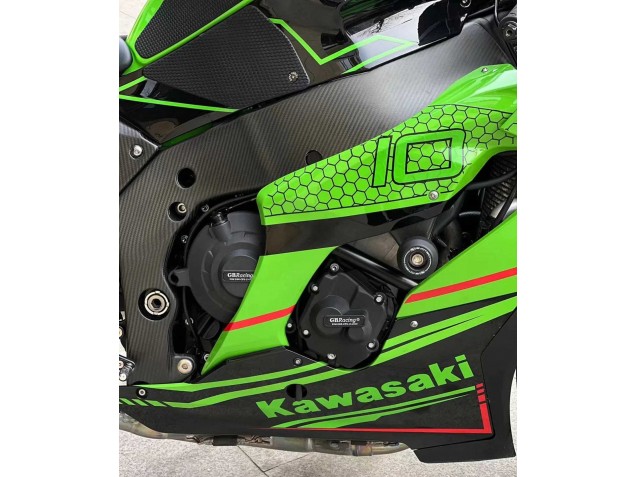 Compra Carenados Moto Kawasaki ZX10R 2021-2025 - Verde Negro Brillante