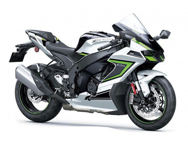Compra Carenados Moto Kawasaki ZX10R 2021-2025 - Plata Gris Verde Negro