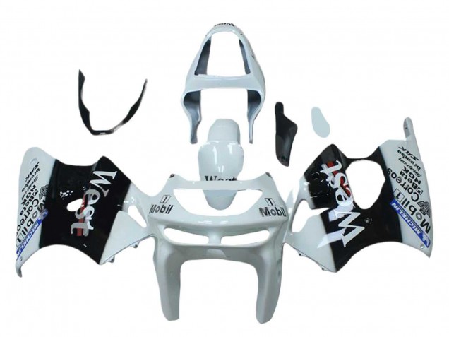 Compra Carenados Moto Kawasaki ZX6R 1998-1999 - Blanco Negro West Mobil