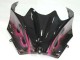 Compra Carenados Moto Kawasaki ZX14R ZZR1400 2006-2011 - Negro Brillante Rojo Rosa Llama