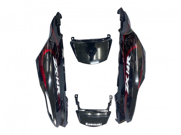 Compra Kits Carenado Moto Kawasaki ZX14R ZZR1400 2006-2011 - Negro Brillante Rojo Llama