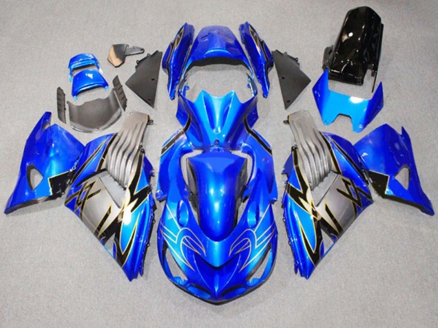 Compra Carenados Moto Kawasaki ZX14R ZZR1400 2006-2011 - Azul Gris