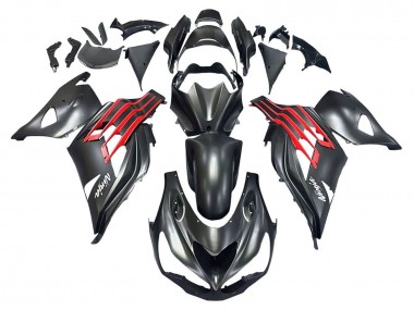 Compra Carenados Moto Kawasaki ZX14R ZZR1400 2012-2024 - Negro Mate Rojo Blanco Ninja