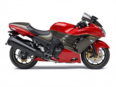 Compra Carenados Moto Kawasaki ZX14R ZZR1400 2012-2024 - Rojo Negro Mate Oro Ninja
