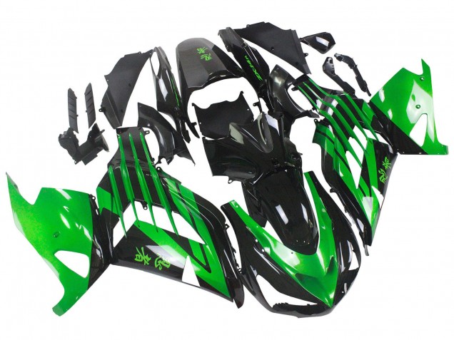 Compra Kits Carenado Moto Kawasaki ZX14R ZZR1400 2012-2024 - Verde Negro Brillante