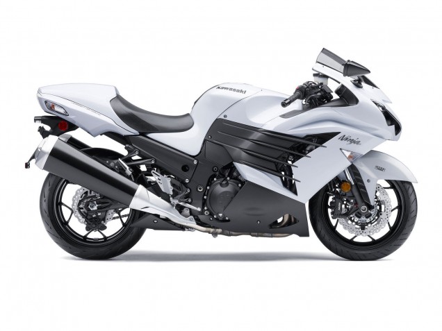 Compra Carenados Moto Kawasaki ZX14R ZZR1400 2012-2024 - Blanco Negro Mate