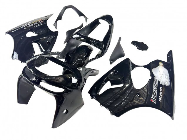 Compra Carenados Moto Kawasaki ZX6R 1998-1999 - Negro Brillante Amarillo Elf Bridgestone