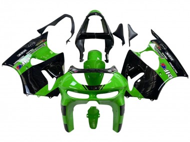 Compra Carenados Moto Kawasaki ZX6R 1998-1999 - Verde Negro Brillante Elf Bridgestone