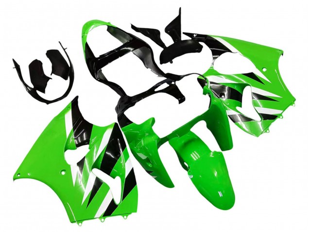Compra Carenados Moto Kawasaki ZX6R 2000-2002 - Verde Blanco Negro