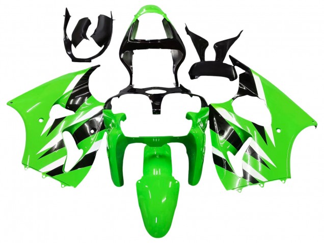 Compra Carenados Moto Kawasaki ZX6R 2000-2002 - Verde Blanco Negro