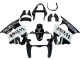 Compra Carenados Moto Kawasaki ZX6R 2000-2002 - Negro Brillante Blanco West Michelin