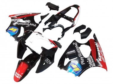 Compra Carenados Moto Kawasaki ZX6R 2000-2002 - Negro Brillante Rojo Azul Rojo PlayStation 2