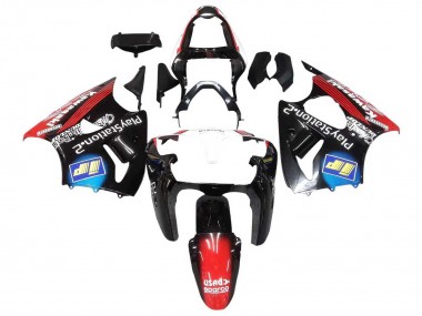 Compra Carenados Moto Kawasaki ZX6R 2000-2002 - Negro Brillante Rojo Azul Rojo PlayStation 2
