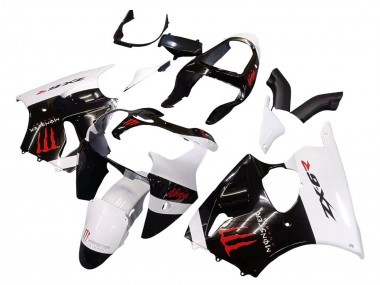 Compra Carenados Moto Kawasaki ZX6R 2000-2002 - Blanco Negro Rojo Monstruo