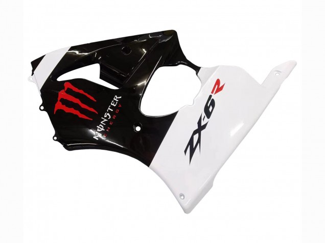 Compra Carenados Moto Kawasaki ZX6R 2000-2002 - Blanco Negro Rojo Monstruo