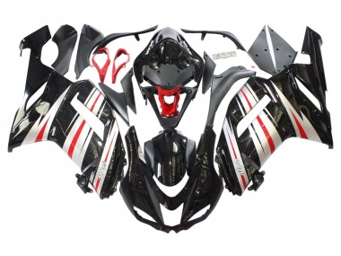 Compra Carenados Moto Kawasaki ZX6R 2007-2008 - Negro Plata Rojo Ninja
