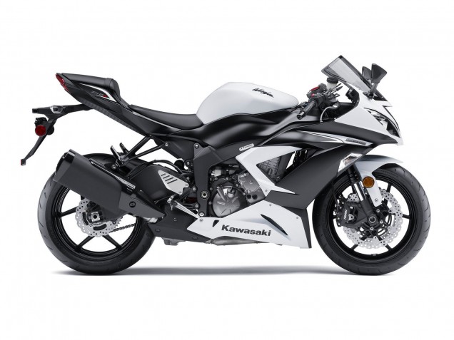 Compra Carenado Moto Kawasaki ZX6R 2009-2012 - Blanco Negro Mate