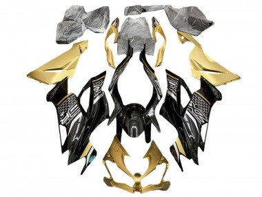 Compra Carenados Moto Kawasaki ZX6R 2019-2022 - Oro Negro Brillante Blanco Honeycomb