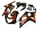 Compra Carenados Moto Suzuki GSXR1000 2000-2002 - Negro Brillante Naranja Llama