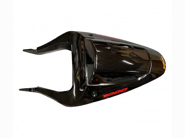 Compra Carenados Moto Suzuki GSXR1000 2000-2002 - Negro Brillante Naranja Llama