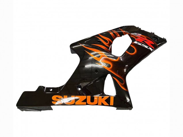 Compra Carenados Moto Suzuki GSXR1000 2000-2002 - Negro Brillante Naranja Llama