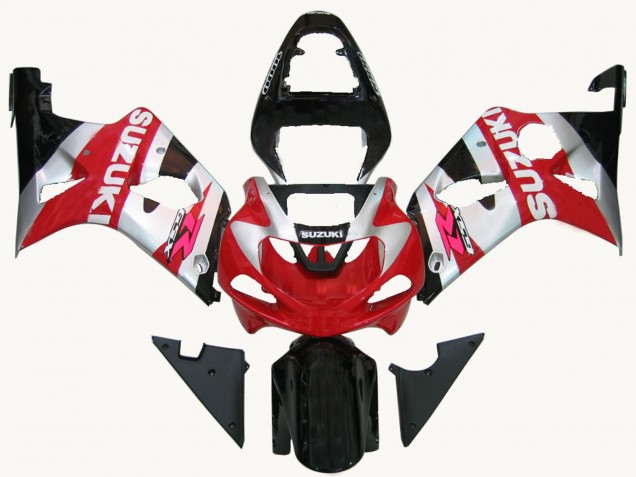 Compra Carenados Moto Suzuki GSXR1000 2000-2002 - Rojo Plata Blanco Negro