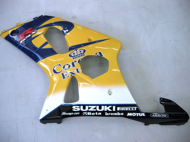 Compra Carenados Moto Suzuki GSXR1000 2000-2002 - Amarillo Azul Oscuro Blanco Motul Corona