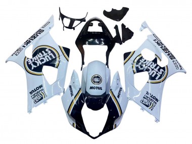 Compra Carenados Moto Suzuki GSXR 1000 2003-2004 - Blanco Negro Oro Motul Lucky Strike