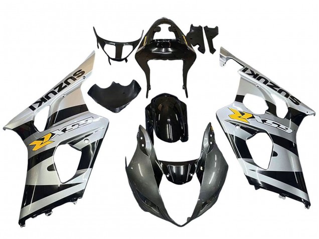 Compra Carenados Moto Suzuki GSXR 1000 2003-2004 - Negro Brillante Plata Gris Amarillo