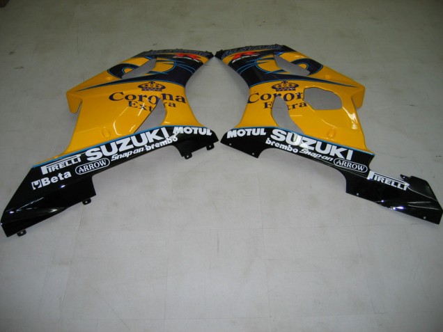 Compra Carenados Moto Suzuki GSXR 1000 2003-2004 - Amarillo Blanco Azul Negro Corona